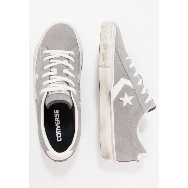 Damen / Herren Converse PRO LEATHER VULC OX SUEDE DISTRESSED - Schuhe Low - Mittel Taubengrau/Weiß/Turtle Dove Yeezy