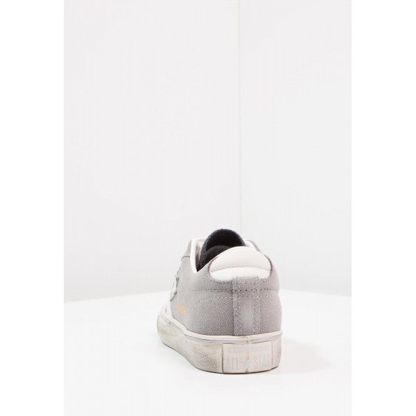 Damen / Herren Converse PRO LEATHER VULC OX SUEDE DISTRESSED - Schuhe Low - Mittel Taubengrau/Weiß/Turtle Dove Yeezy