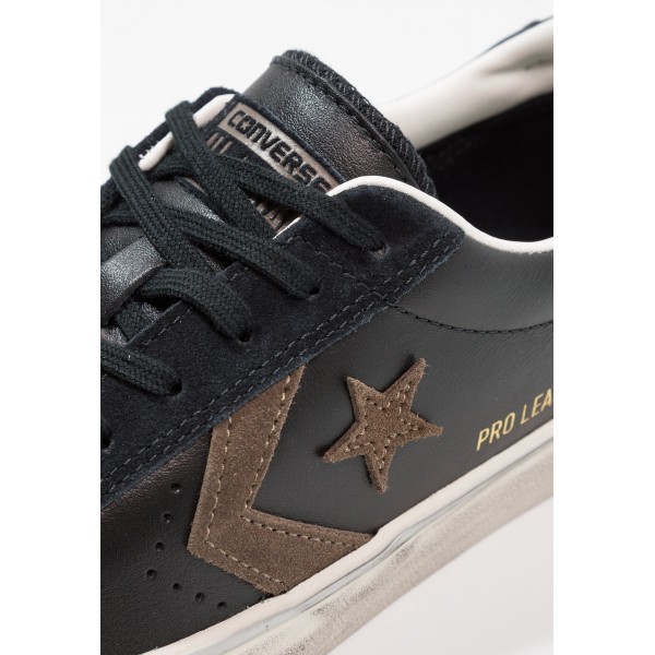 Damen / Herren Converse PRO LEATHER VULC OX SUEDE/LEATHER DISTRESSED - Trainingsschuhe Low - Schwarz/Schokolade/Turtledove Yeezy
