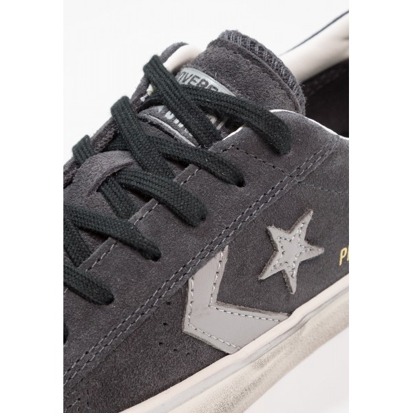 Damen / Herren Converse PRO LEATHER VULC OX SUEDE DISTRESSED - Sportschuhe Low - Almost Black/Mittel Taubengrau/Turtledove Yeezy