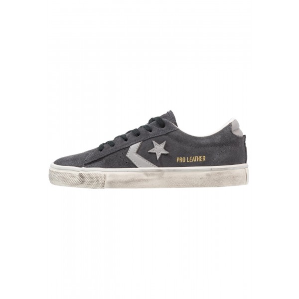 Damen / Herren Converse PRO LEATHER VULC OX SUEDE DISTRESSED - Sportschuhe Low - Almost Black/Mittel Taubengrau/Turtledove Yeezy