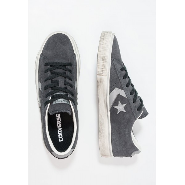 Damen / Herren Converse PRO LEATHER VULC OX SUEDE DISTRESSED - Sportschuhe Low - Almost Black/Mittel Taubengrau/Turtledove Yeezy