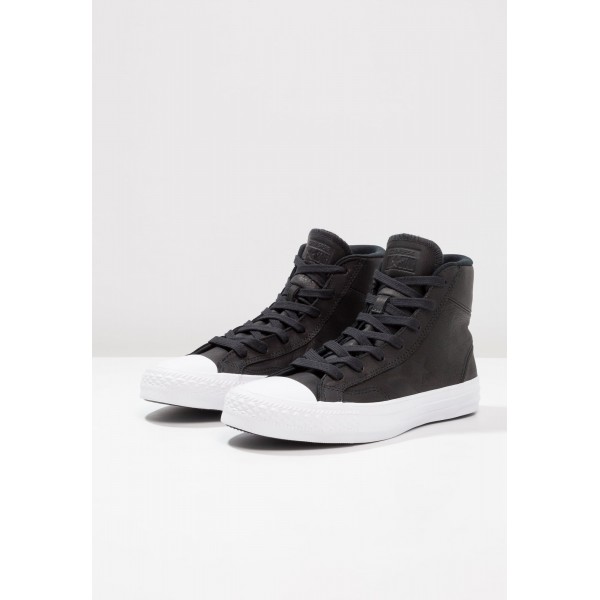 Damen / Herren Converse STAR PLAYER LEATHER - HI - Laufschuhe Hoch - Anthrazit Schwarz/Weiß