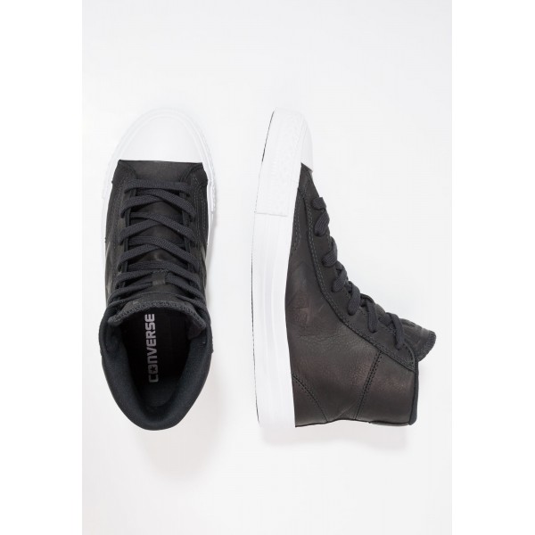 Damen / Herren Converse STAR PLAYER LEATHER - HI - Laufschuhe Hoch - Anthrazit Schwarz/Weiß