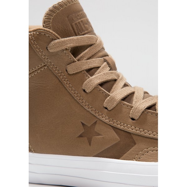 Damen / Herren Converse STAR PLAYER LEATHER - HI - Freizeitschuhe Hoch - Dunkelbraun/Schwarz/Weiß