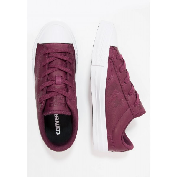 Damen / Herren Converse STAR PLAYER LEATHER - OX - Schuhe Low - Dunkel Sangria/Burgund/Schwarz/Weiß
