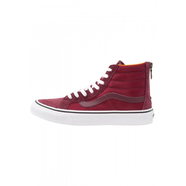 Damen Vans SK8-HI SLIM ZIP - Freizeitschuhe Hoch - Jujube Rot/True Weiß