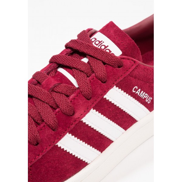 Damen / Herren Adidas Originals CAMPUS - Trainingsschuhe Low - Burgund/Hell Firebrick Rot/Weiß
