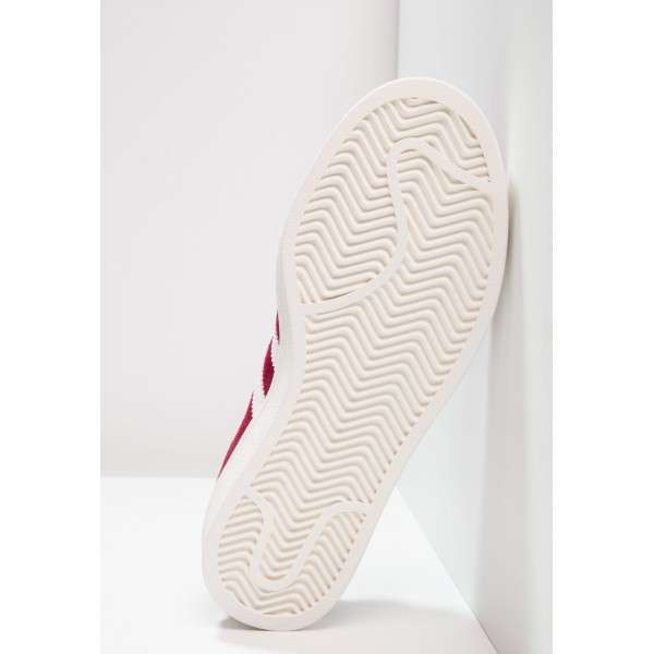 Damen / Herren Adidas Originals CAMPUS - Trainingsschuhe Low - Burgund/Hell Firebrick Rot/Weiß