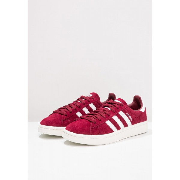 Damen / Herren Adidas Originals CAMPUS - Trainingsschuhe Low - Burgund/Hell Firebrick Rot/Weiß