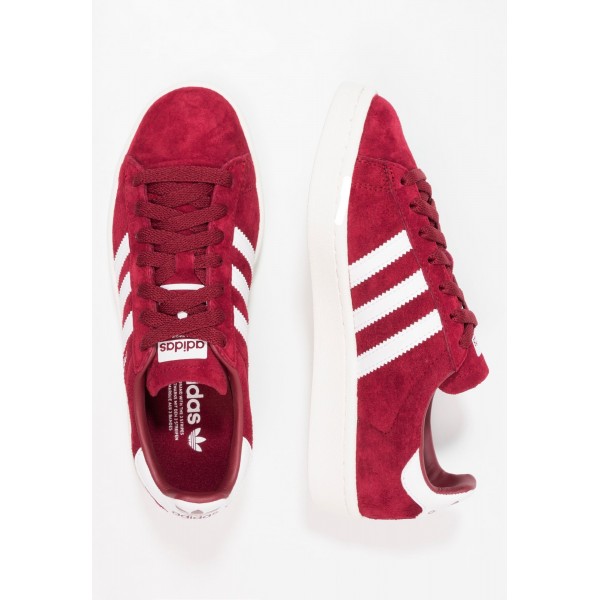 Damen / Herren Adidas Originals CAMPUS - Trainingsschuhe Low - Burgund/Hell Firebrick Rot/Weiß
