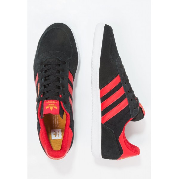 Damen / Herren Adidas Originals LEONERO - Laufschuhe Low - Anthrazit Schwarz/Core Black/Scharlachrot/Hochrot/Tactile Gelb