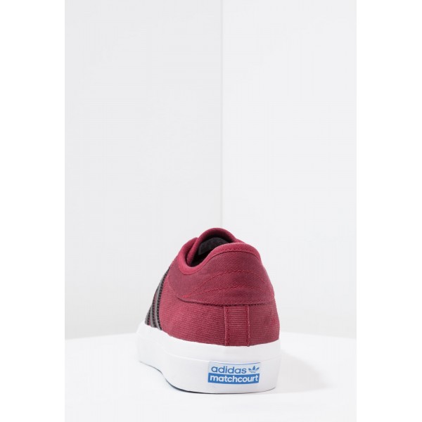 Damen / Herren Adidas Originals MATCHCOURT - Schuhe Low - Burgund/Maroon/Anthrazit Schwarz/Core Black/Weiß