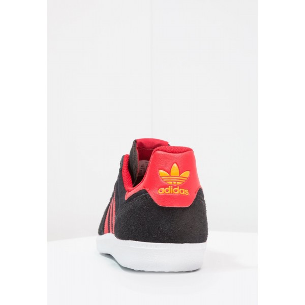 Damen / Herren Adidas Originals LEONERO - Laufschuhe Low - Anthrazit Schwarz/Core Black/Scharlachrot/Hochrot/Tactile Gelb