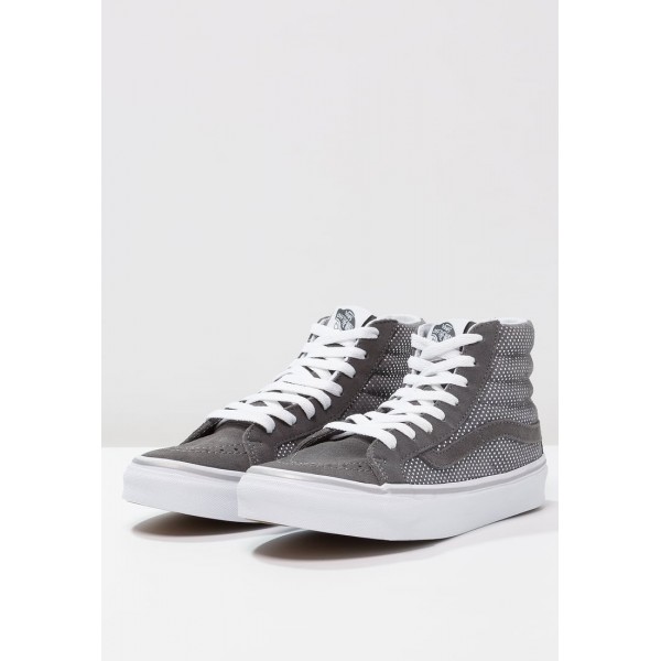 Damen Vans SK8-HI SLIM - Trainingsschuhe Hoch - Silber Metallic/Dunkelgrau/Anthrazit Grau