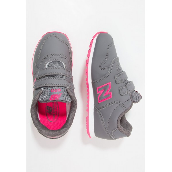 Kinder New Balance Schuhe Low - Dunkel Stahlgrau/Fluo Pink