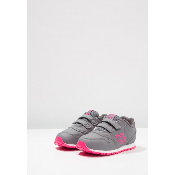 Kinder New Balance Schuhe Low - Dunkel Stahlgrau/Fluo Pink