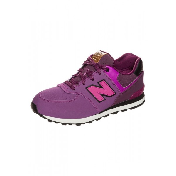 Kinder New Balance KL574-YEP-M - Schuhe Low - Fuchsia/Lila/Hot Pink/Schwarz