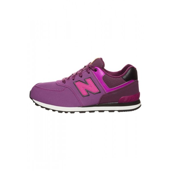Kinder New Balance KL574-YEP-M - Schuhe Low - Fuchsia/Lila/Hot Pink/Schwarz