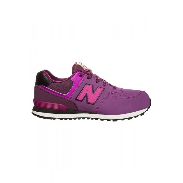 Kinder New Balance KL574-YEP-M - Schuhe Low - Fuchsia/Lila/Hot Pink/Schwarz