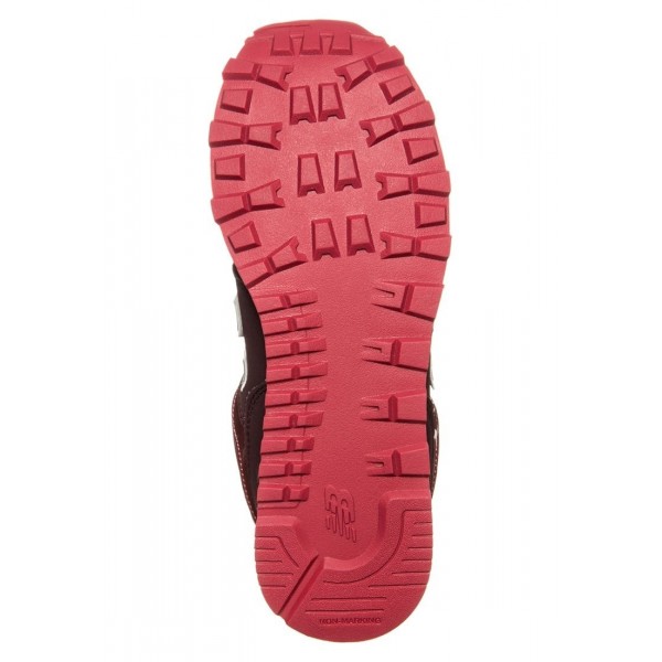 Kinder New Balance KL574-F2P-M - Sportschuhe Low - Dunkel Burgund/Hot Maroon/Weiß