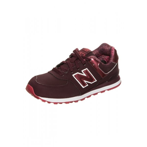 Kinder New Balance KL574-F2P-M - Sportschuhe Low - Dunkel Burgund/Hot Maroon/Weiß