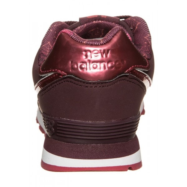Kinder New Balance KL574-F2P-M - Sportschuhe Low - Dunkel Burgund/Hot Maroon/Weiß