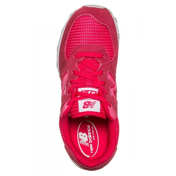 Kinder New Balance KL574-C0P-M - Laufschuhe Low - Hot Hochrot/Himbeerrot/Weiß
