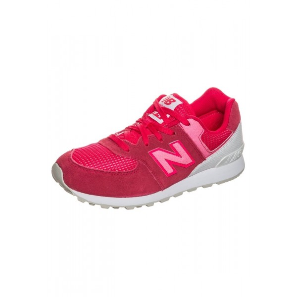 Kinder New Balance KL574-C0P-M - Laufschuhe Low - Hot Hochrot/Himbeerrot/Weiß
