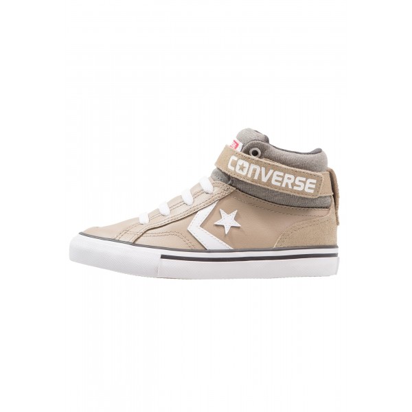 Kinder Converse PRO BLAZE STRAP - Freizeitschuhe Hoch - Khaki/Mittelgrau/Weiß