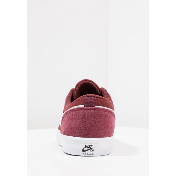 Damen / Herren Nike SB SOLARSOFT PORTMORE II - Trainingsschuhe Low - Dunkelrot/Rot/Weiß
