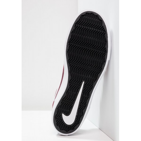 Damen / Herren Nike SB SOLARSOFT PORTMORE II CNVS PREMIUM - Sneaker Low - Dunkel Weinrot/Weiß