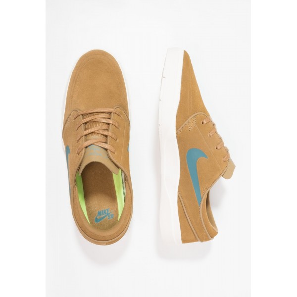 Damen / Herren Nike SB STEFAN JANOSKI HYPERFEEL - Laufschuhe Low - Golden Beige/Dunkelblau/Sail