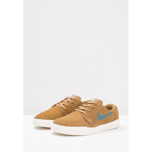 Damen / Herren Nike SB STEFAN JANOSKI HYPERFEEL - Laufschuhe Low - Golden Beige/Dunkelblau/Sail