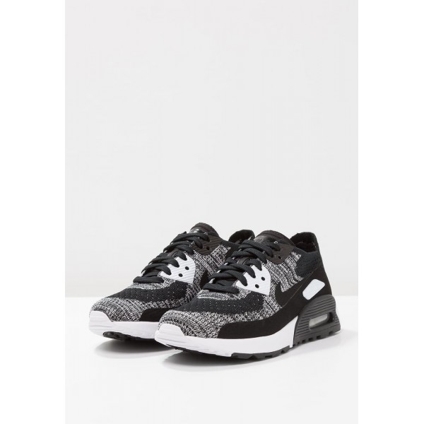 Damen / Herren Nike Footwear Für Sport AIR MAX 90 ULTRA 2.0 FLYKNIT - Sportschuhe Low - Anthrazit Schwarz/Weiß