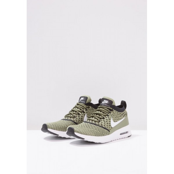 Damen / Herren Nike Footwear Für Sport AIR MAX THEA ULTRA FLYKNIT - Trainingsschuhe Low - Palm Grün/Weiß/Kohlenschwarz
