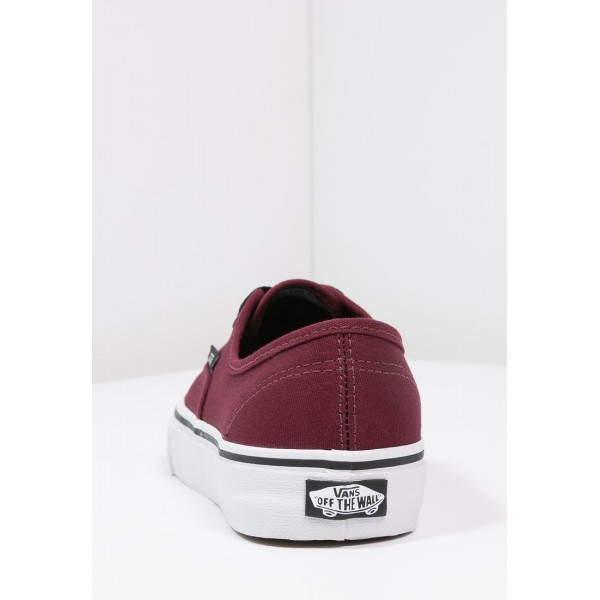 Damen / Herren Vans AUTHENTIC - Trainingsschuhe Low - Jujube Rot/Schwarz