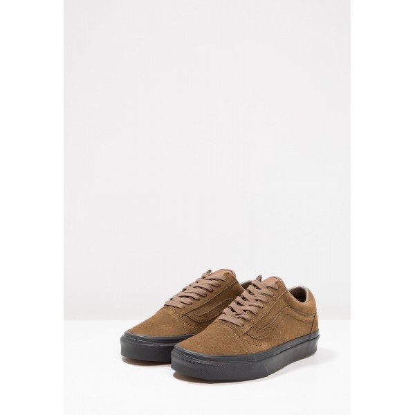 Damen / Herren Vans OLD SKOOL - Fitnessschuhe Low - Teak Braun/Schwarz