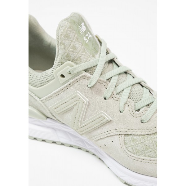 Frauen New Balance WS574 Schuhe für den Sport - Silver mint/hellgrün/Weiß