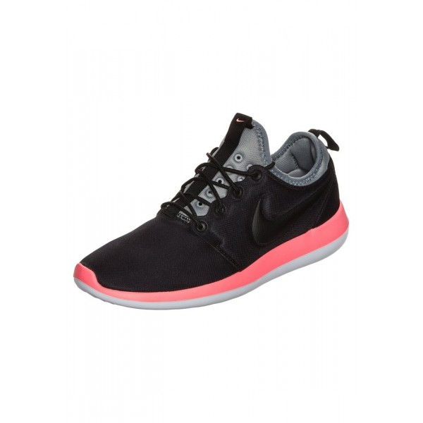 Damen Nike Footwear Für Sport ROSHE TWO - Sportschuhe Low - Anthrazit Schwarz/Cool Grau/Hot Punch