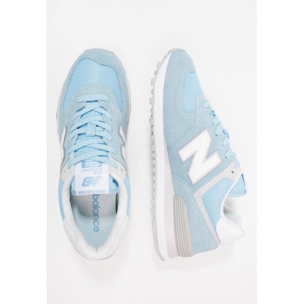Fashion New Balance WL574 Wildleder Sneaker low für Frauen - Himmelblau und Blau