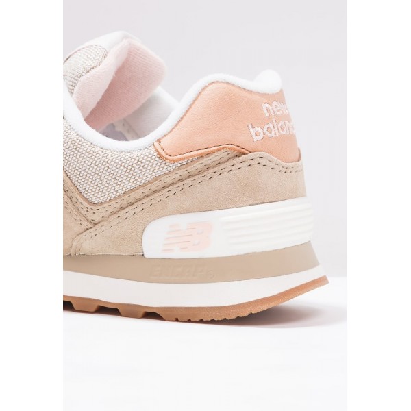 New Balance WL574 Laufschuhe Niedrig für Frauen - Sand, Braun, Khaki, Hellrosa und Weiß