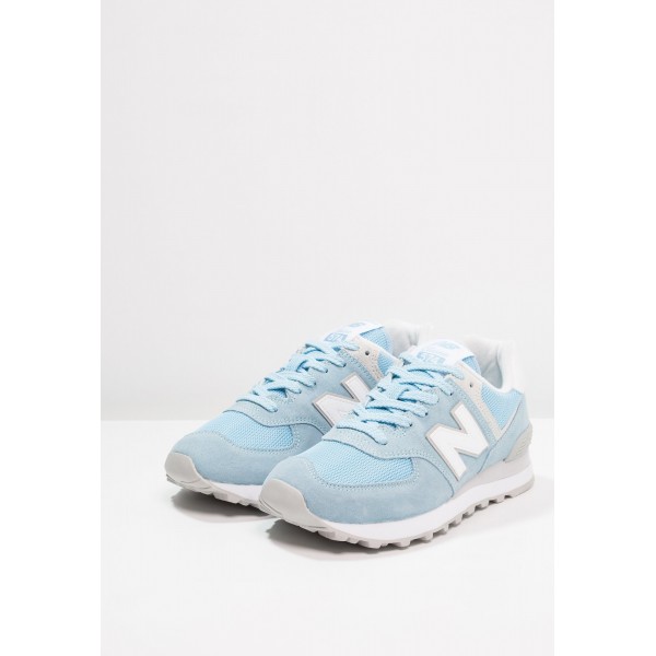 Fashion New Balance WL574 Wildleder Sneaker low für Frauen - Himmelblau und Blau