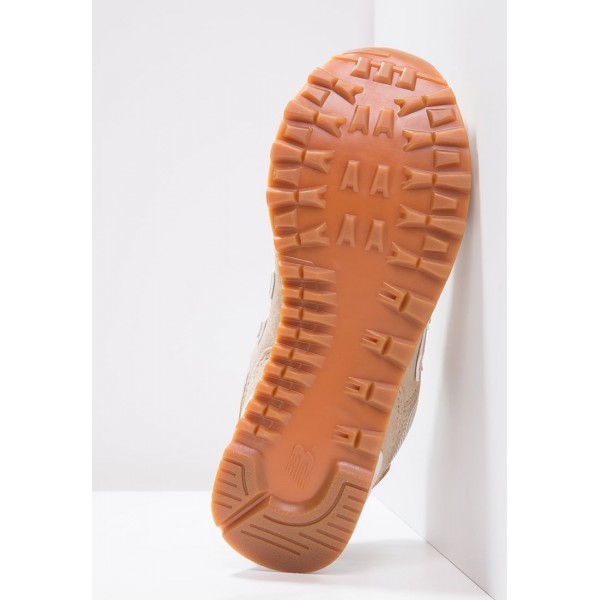 New Balance WL574 Laufschuhe Niedrig für Frauen - Sand, Braun, Khaki, Hellrosa und Weiß