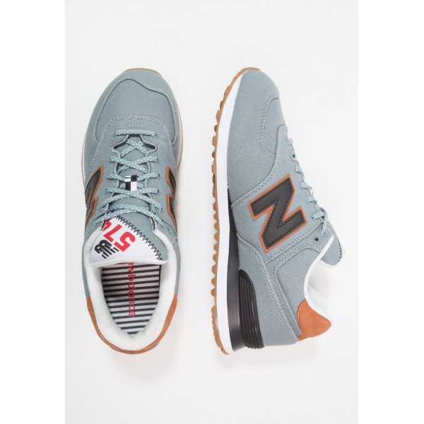 Damen New Balance ML574 Sneaker low - Schiefer/hellblau/Braun/Weiß