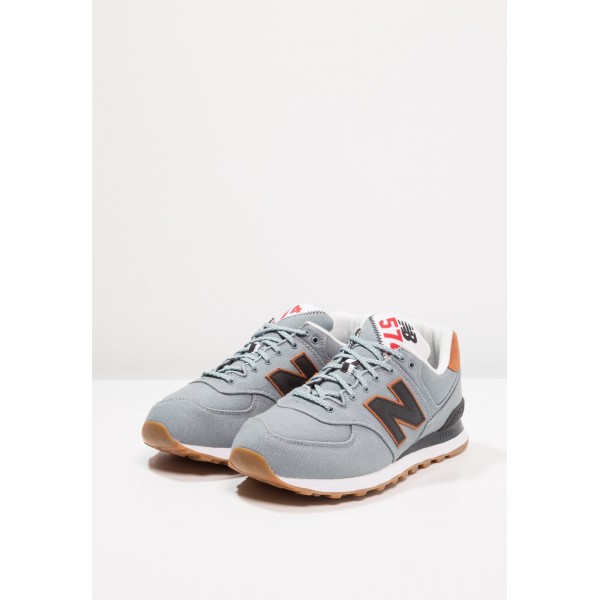 Damen New Balance ML574 Sneaker low - Schiefer/hellblau/Braun/Weiß