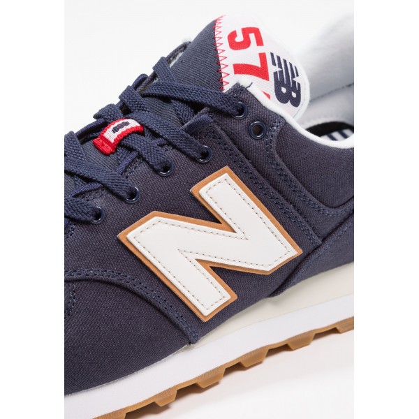 New Balance ML574 Laufschuhe niedrig für Frauen - Pigment/Marineblau/Weiß/Braun