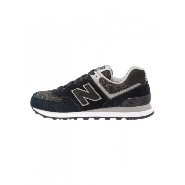 New Balance WL574 Low Laufschuhe für Damen - Schwarz/Wolf grau/Weiß