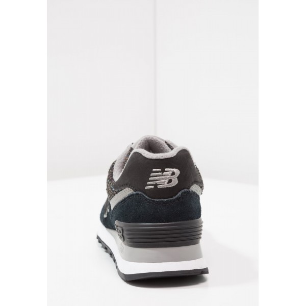 New Balance WL574 Low Laufschuhe für Damen - Schwarz/Wolf grau/Weiß