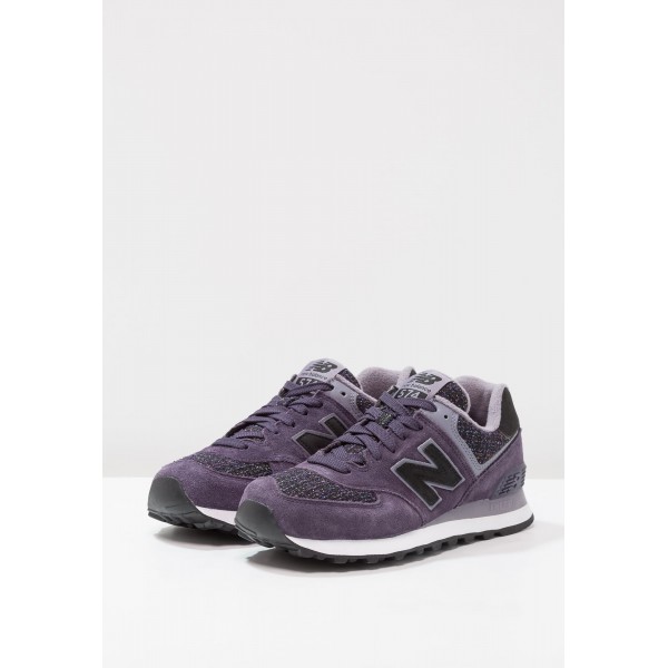 New Balance WL574 Sneaker Low für Damen - Lila schwarz Weiß
